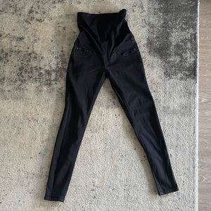 Black skinny maternity jeans